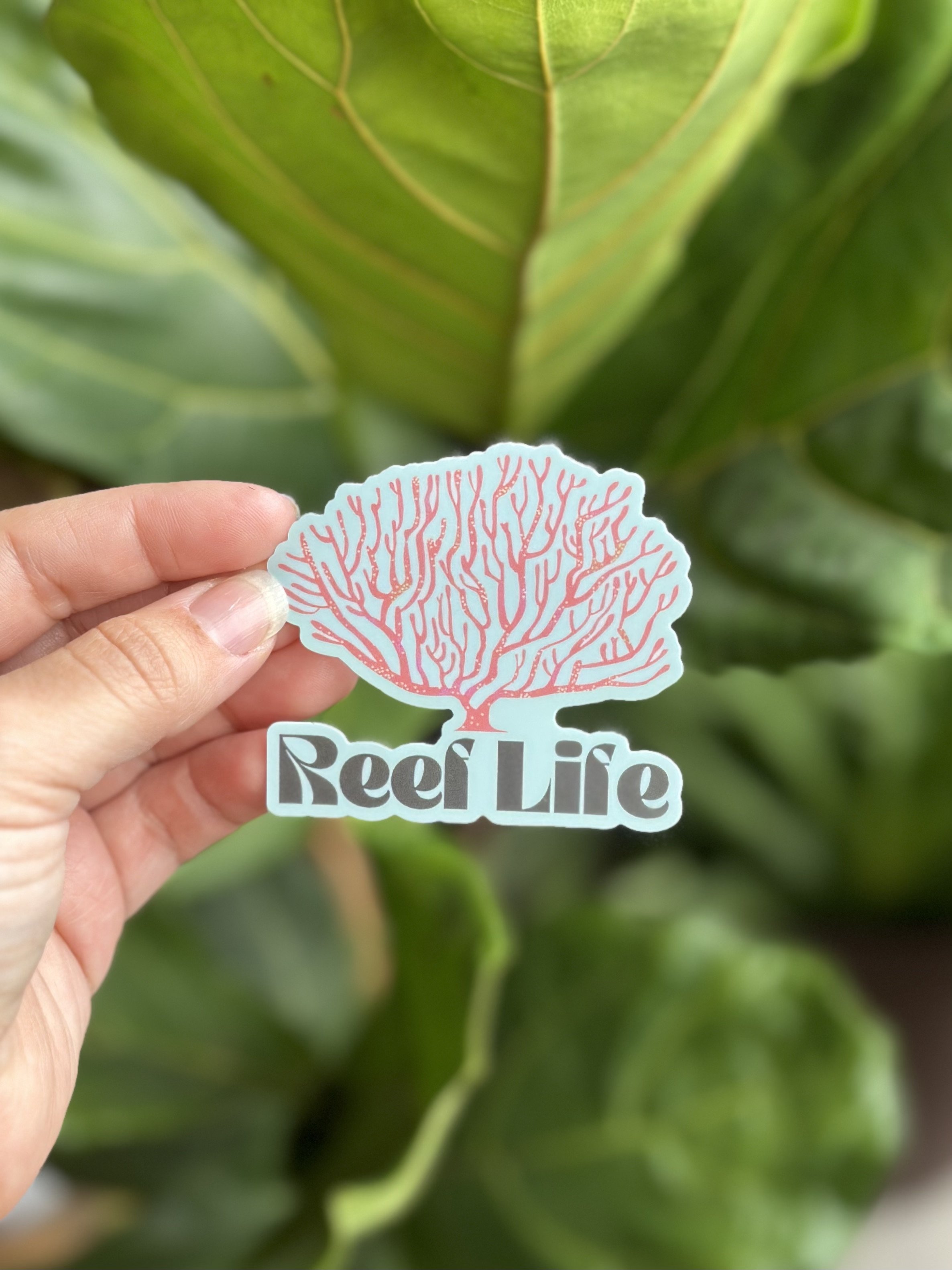 Reef Life Vintage Sticker — Reef Life Texas